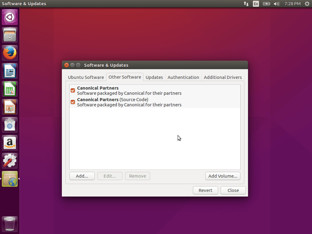 Ubuntu 16.04 Other Software Sources
