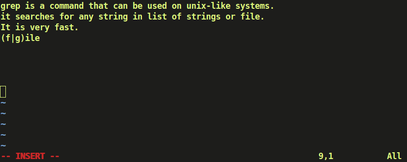 Linux grep parancs
