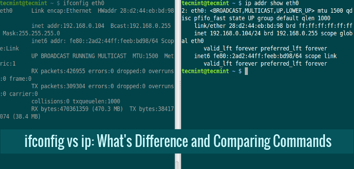 Ifconfig Vs IP Command