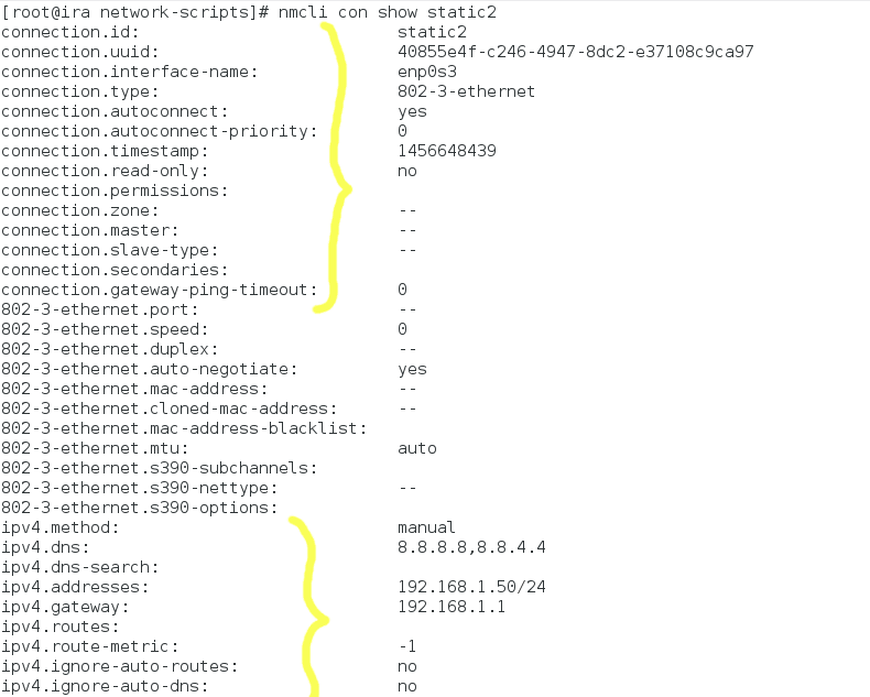 Check Active Network Connection Details