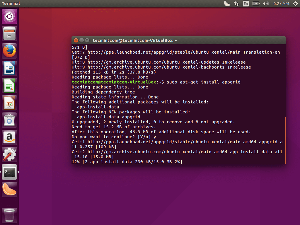 ubuntu install gosync