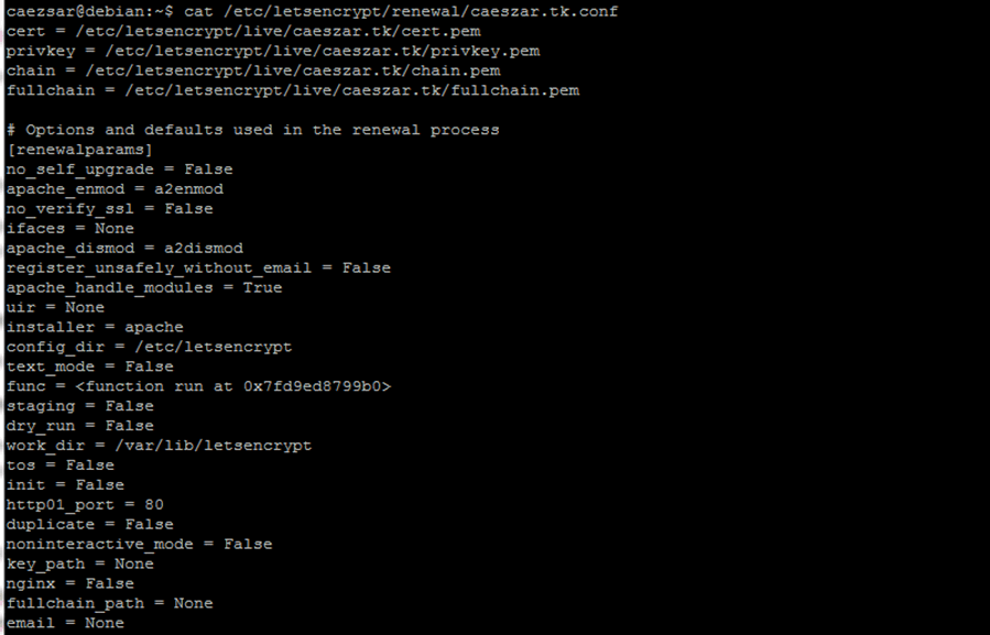 Letsencrypt SSL Domain Renewal Configuration