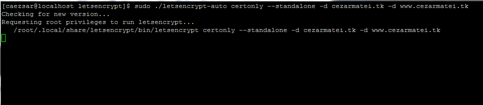Obtain Free Lets Encrypt SSL Certificate for Website