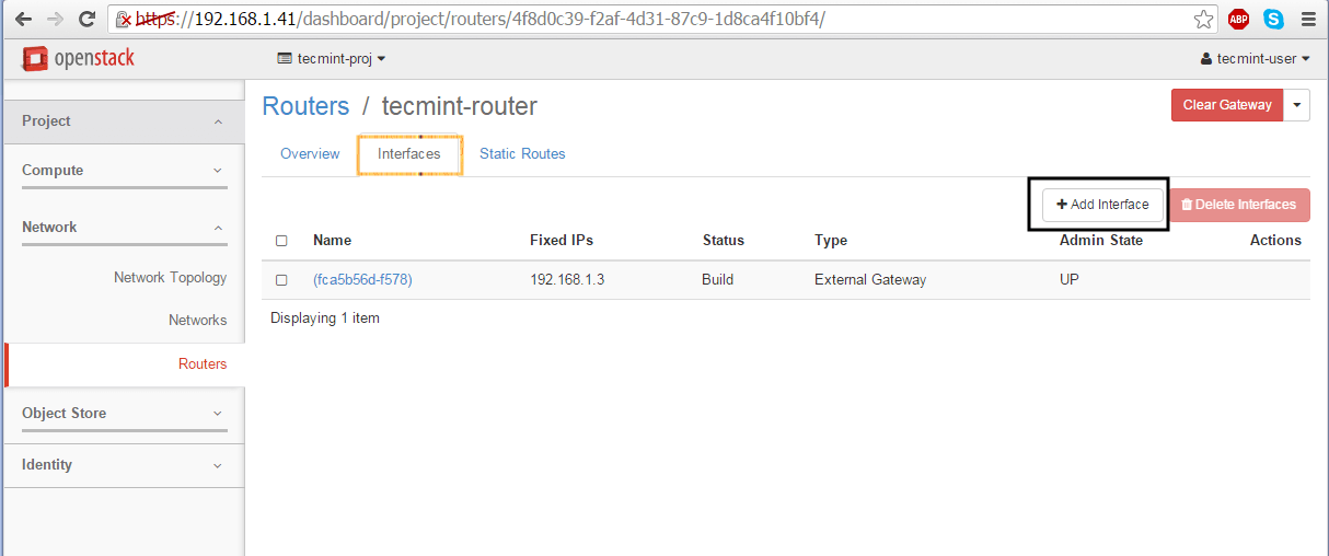 Add New Network Interface in OpenStack