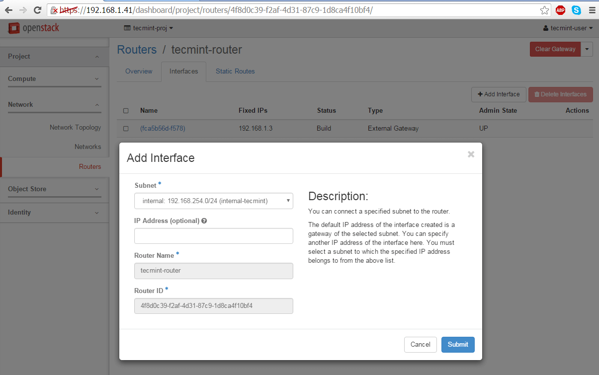 Configure Network Interface