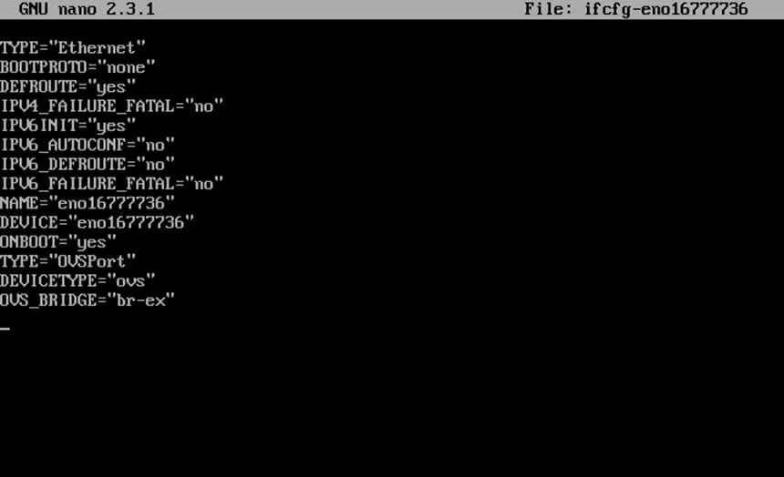 Configure Physical Network Interface for OpenStack