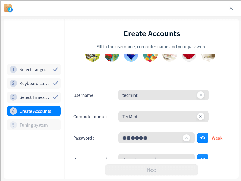 Create Deepin Account