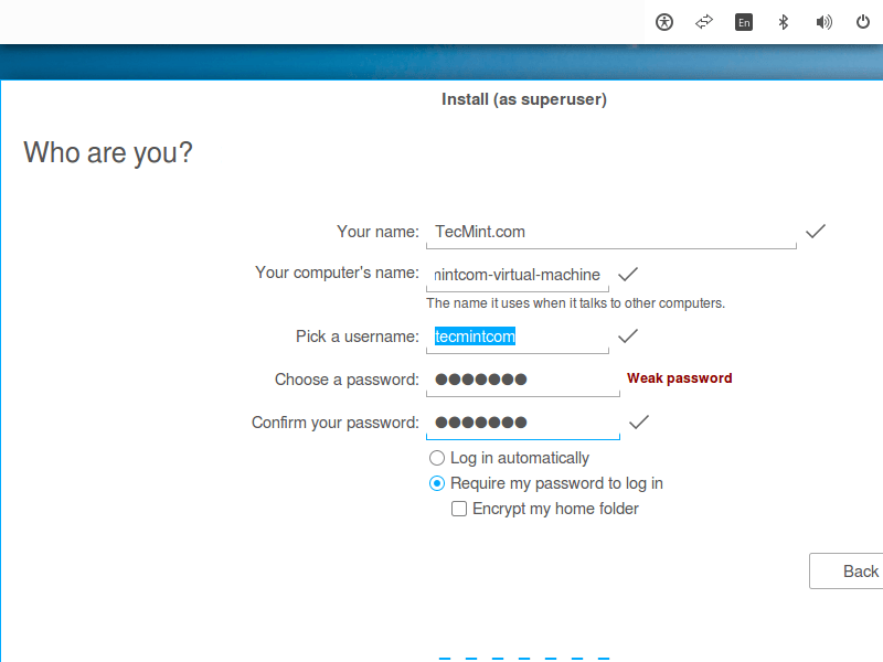 Create Zorin OS User Account