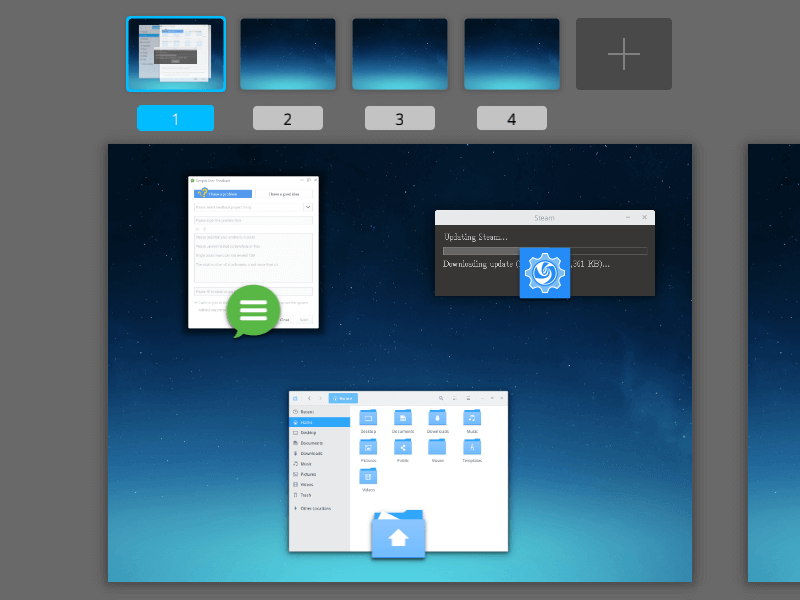 Deepin Work Places