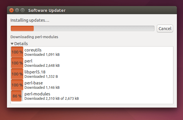 Downloading Ubuntu Updates