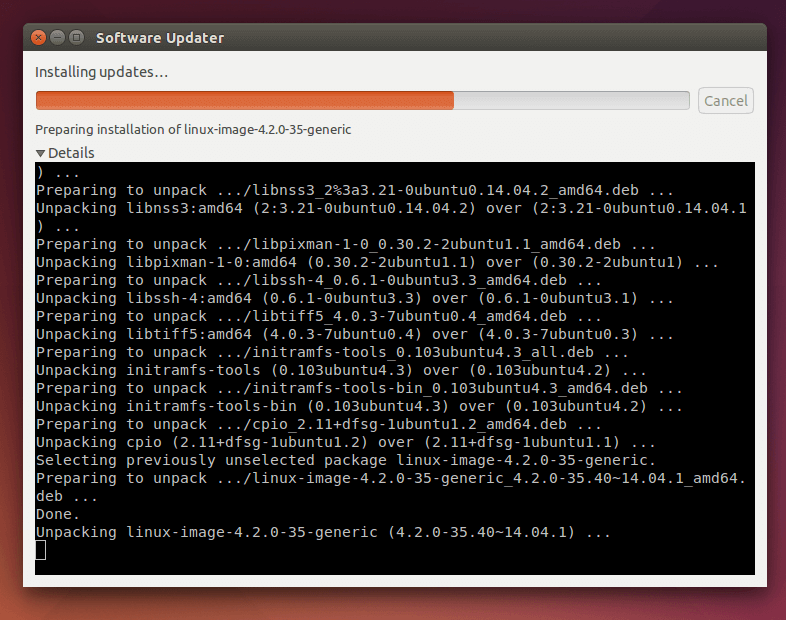 Installing Ubuntu Software Updates