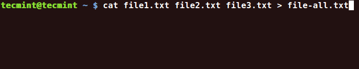 Join Multiple Files in Linux