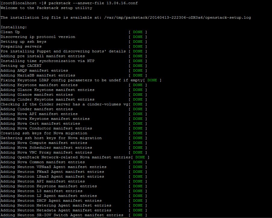 Openstack Installation in CentOS