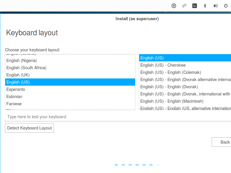 Select Keyboard Layout