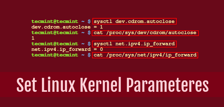 Set or Modify Linux Kernel Runtime Parameters