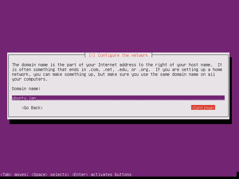 Set Ubuntu 16.04 Domain Name