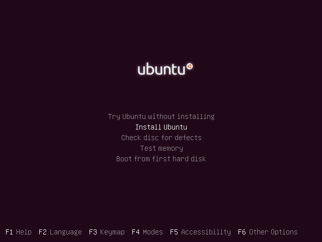 Ubuntu boot screen