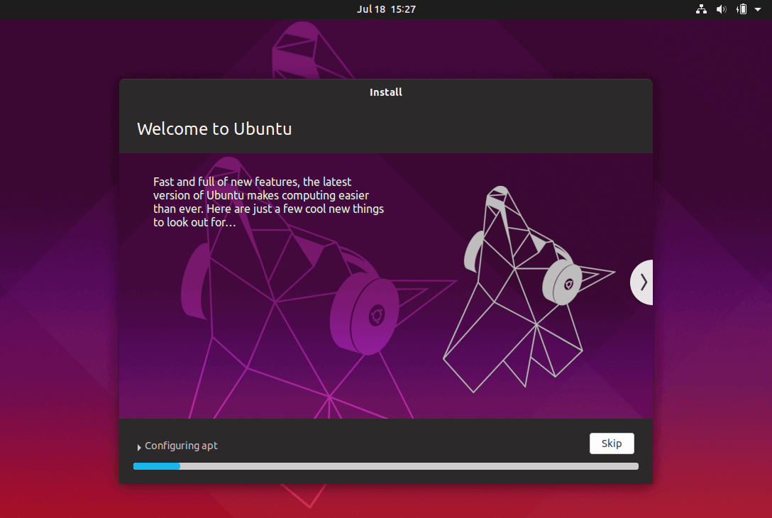 Ubuntu-Installationsprozess
