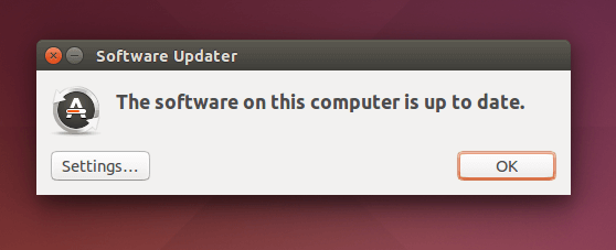 Ubuntu Software Updates Up-to-date