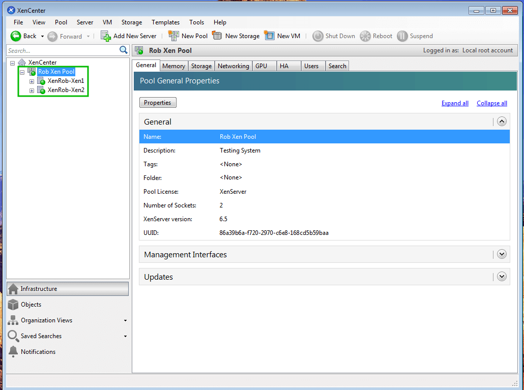 XenCenter XenServer Management