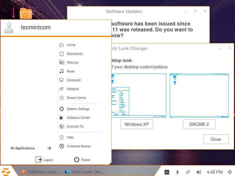 Zorin OS Windows Look and Feel