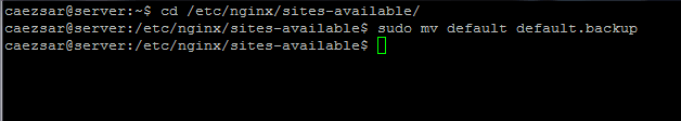  Archivo de configuración de sitios de Nginx de respaldo 