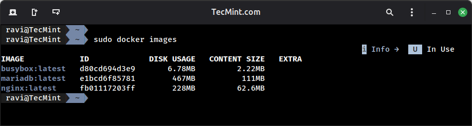 Check Docker Images Stored Locally