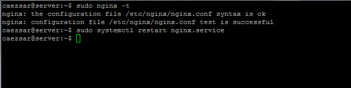  Comprobar configuración de Nginx 