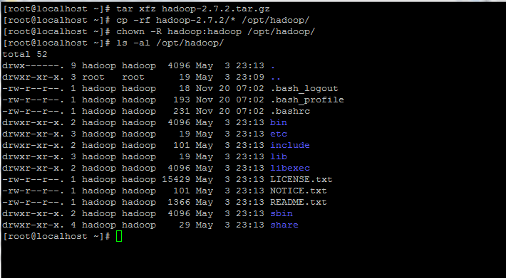 Extract-and Set Permissions on Hadoop