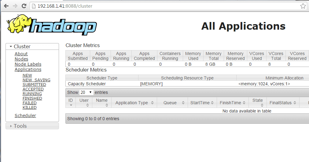 Hadoop Cluster Applications