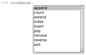 List Available Python Methods