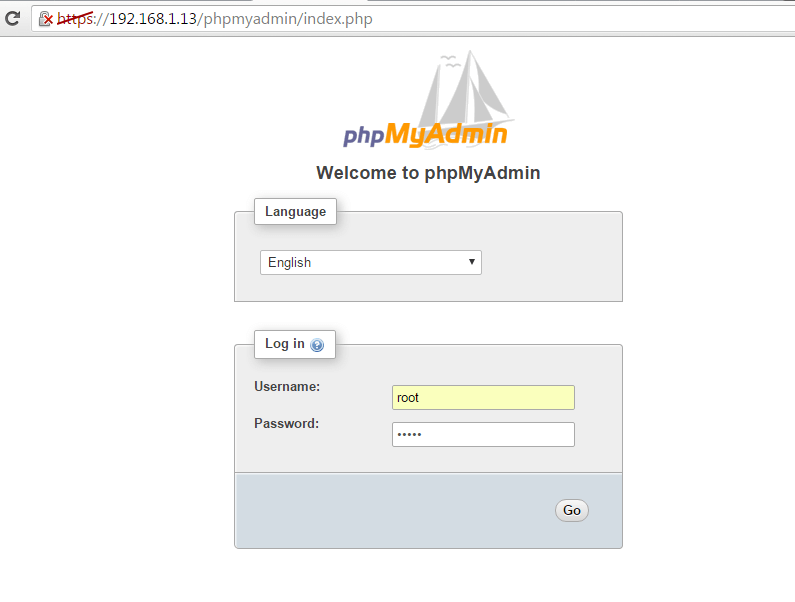 PhpMyAdmin Web Interface