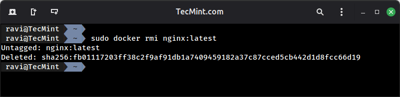 Remove a Docker Image Safely