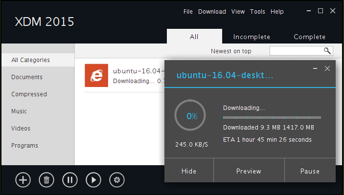 Xtreme Download Manager for Linux