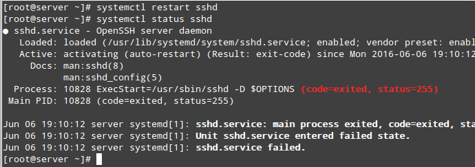  Verificar el estado del servicio SSH 