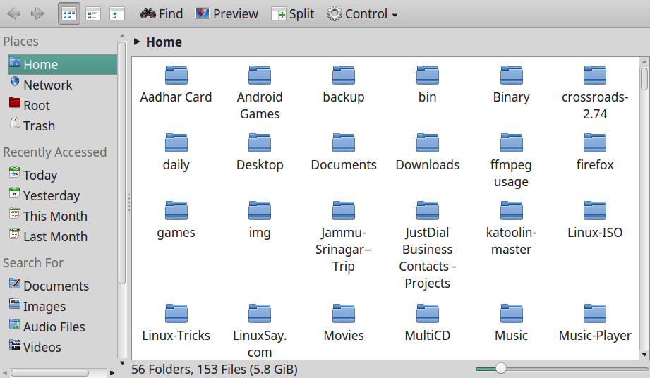 Dolphin File Manager for Linux
