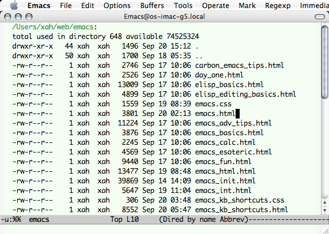 Emacs File Manager