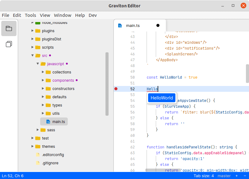 Graviton Source Code Editor