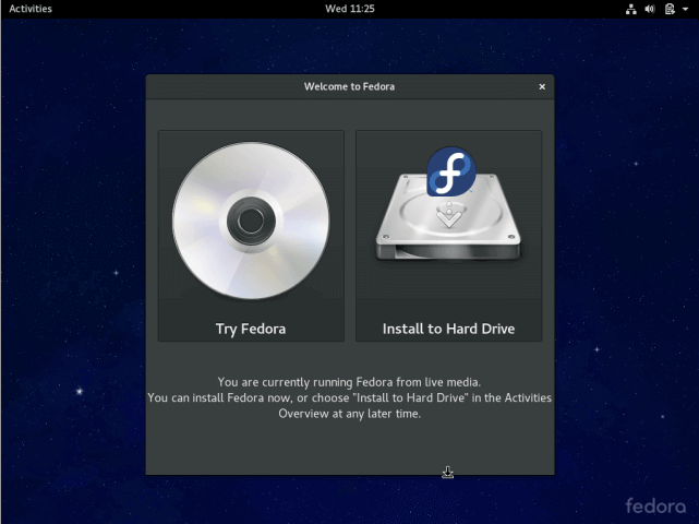 Instalar Fedora 24 en el disco duro