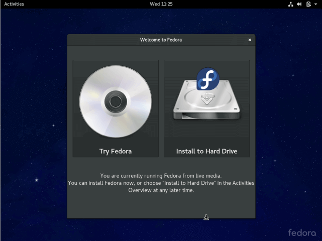 Install Fedora 24 to Hard Drive