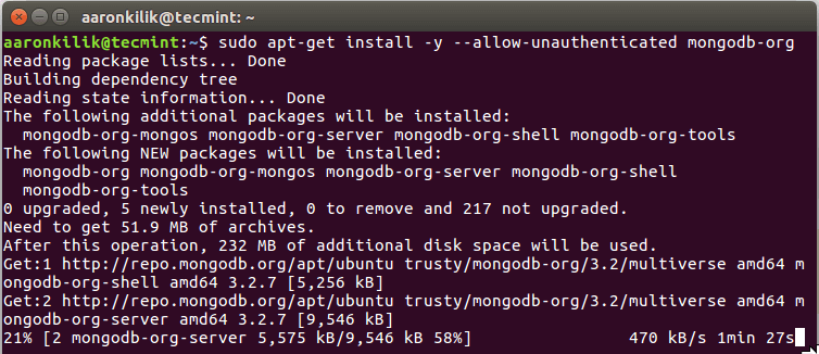 Start mongodb ubuntu