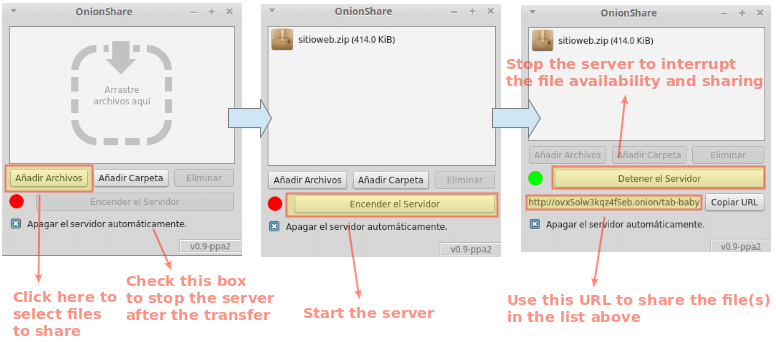 OnionShare Secure File Sharing