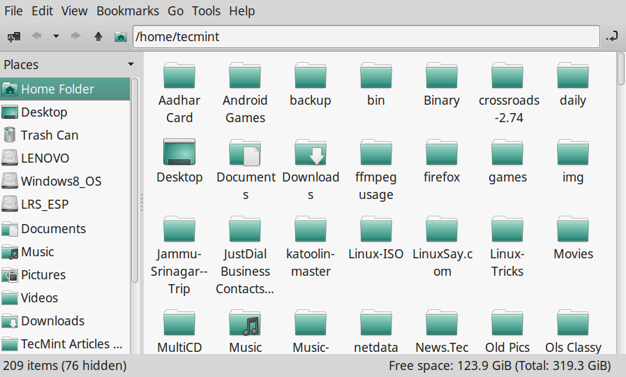 PCMANFM File Manager for Linux