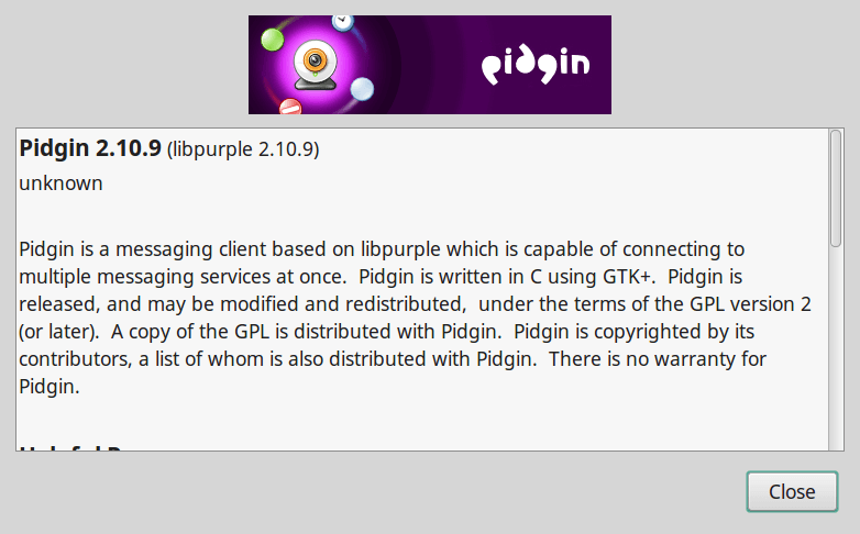 Cliente de mensajería instantánea Pidgin para Linux