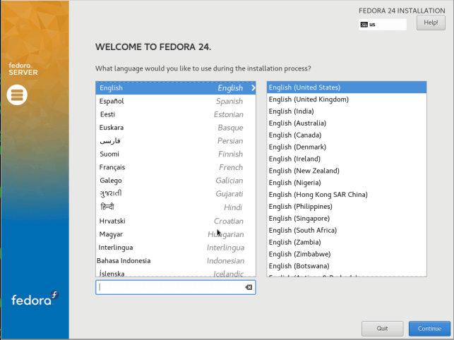 Select Language Support