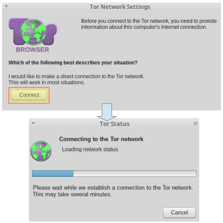  Iniciar el navegador Tor 