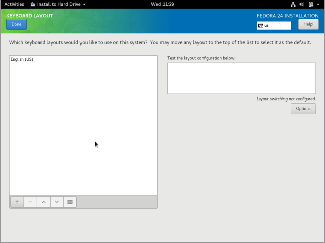 Configure Keyboard Layout