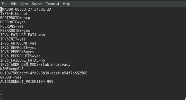 Network Configuration