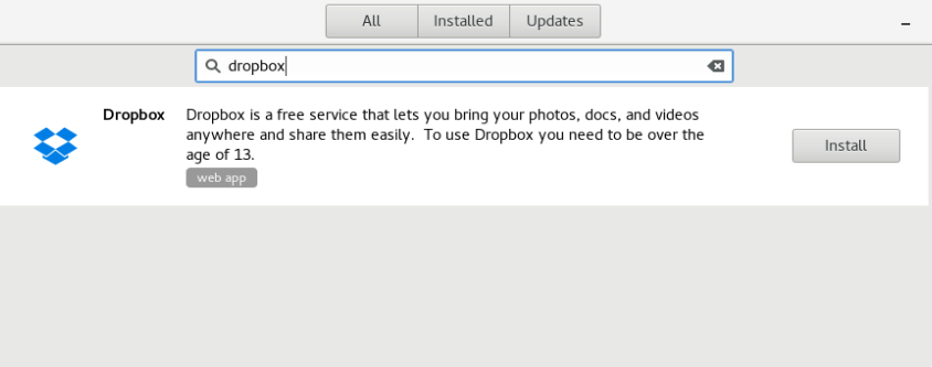 Install Dropbox in Fedora 24
