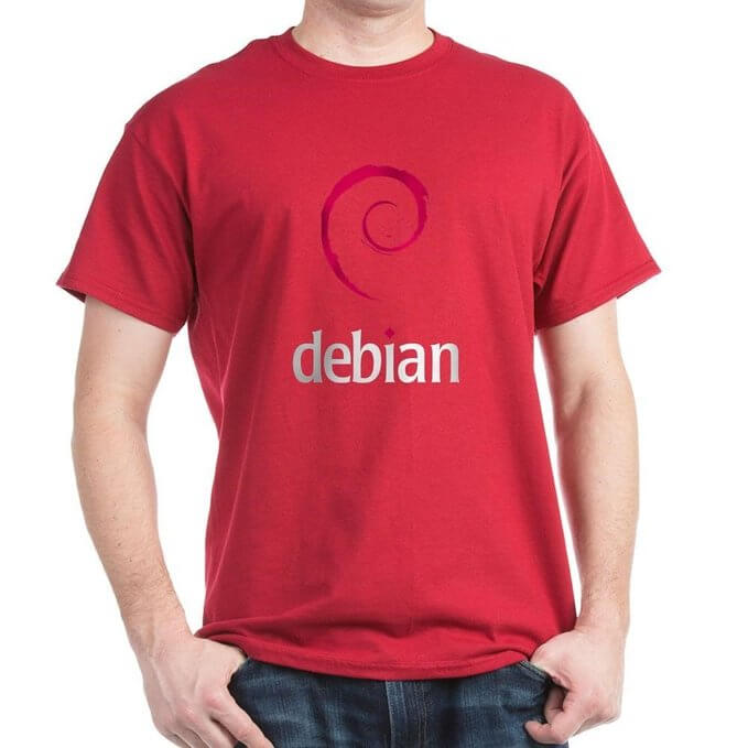 CafePress Debian Linux Dark T-Shirt